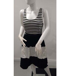 Spence Black & White Summer Stripe Dress